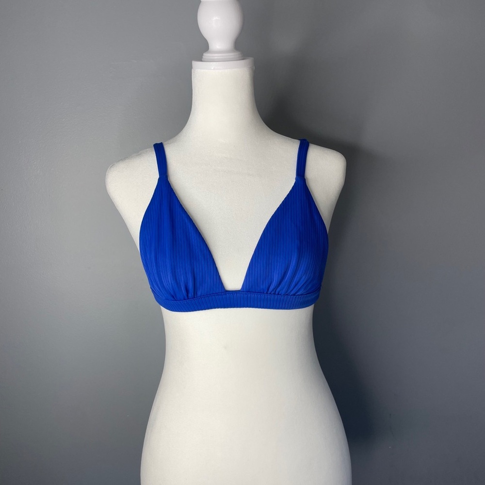 Blue bathing suit too